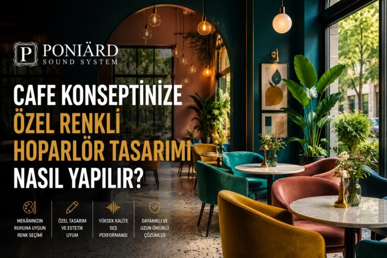 Cafe Konseptinize Ozel Renkli Hoparlor Tasarimi Nasil Yapilir