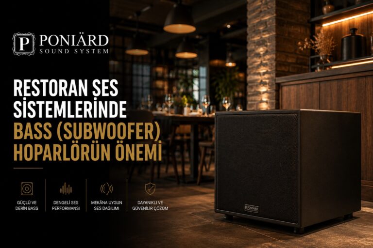Restoran Ses Sistemlerinde Bass Subwoofer Hoparlorun Onemi