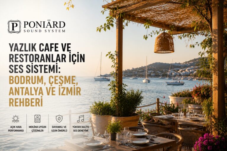 Yazlik Cafe Ve Restoranlar Icin Ses Sistemi Bodrum Cesme Antalya Ve Izmir Rehberi